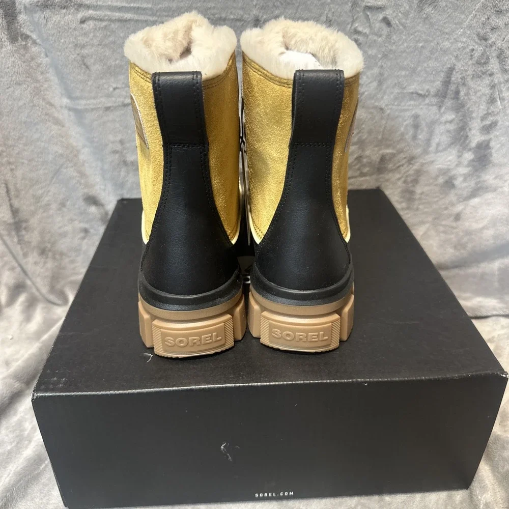 Sorel TIVoli IV WP Womens Winter Boots Sz 9 Ceramic Natural Ankle Round Toe